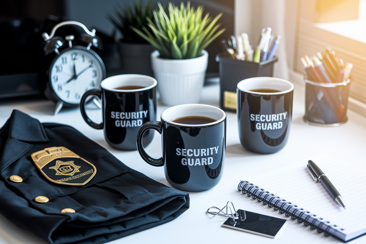 Cover image for 3 Security Guard Coffee Mugs for Guards