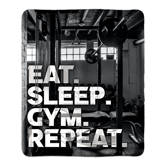 Eat, Sleep, Gym, Repeat Blanket