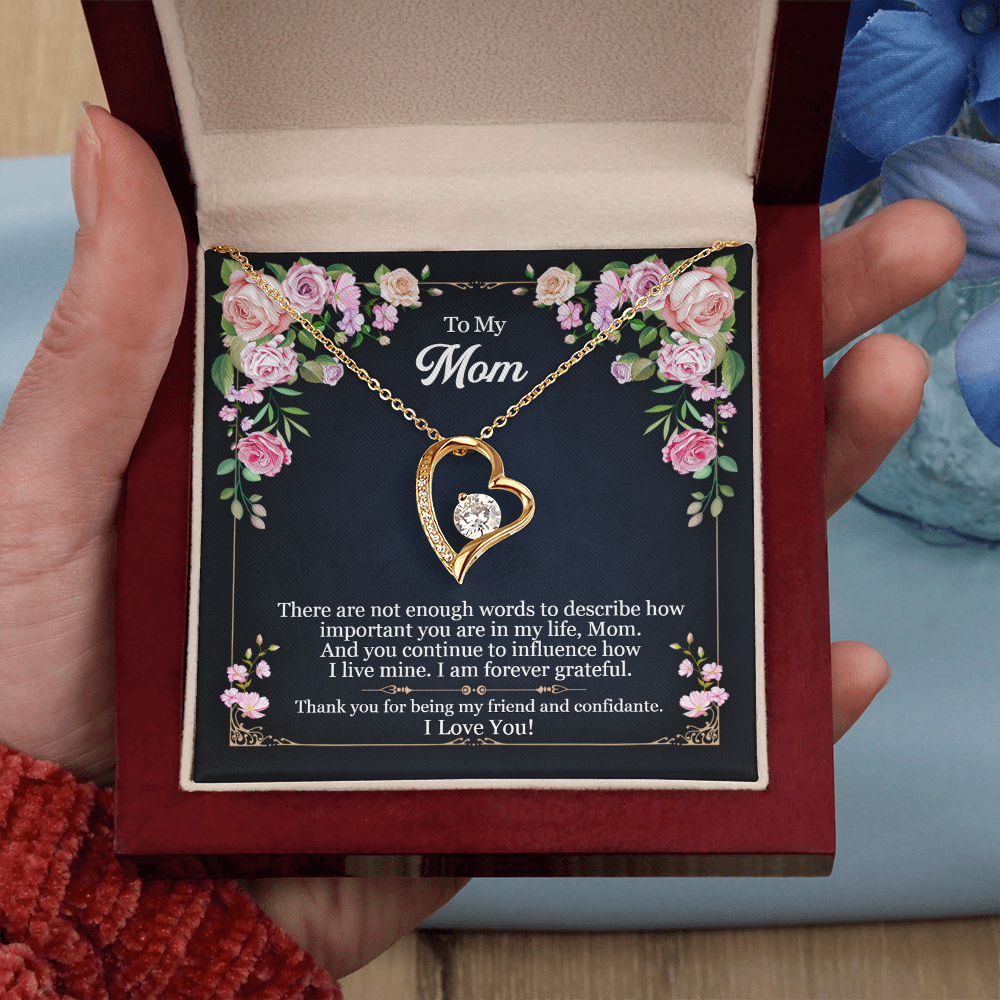 Mom There Are No Words Forever Love Necklace