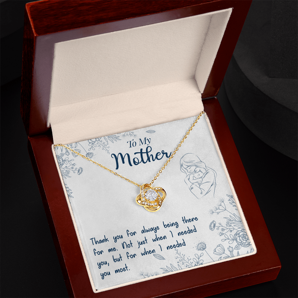 To My Mother - Heartfelt Mother's Message Card Necklace