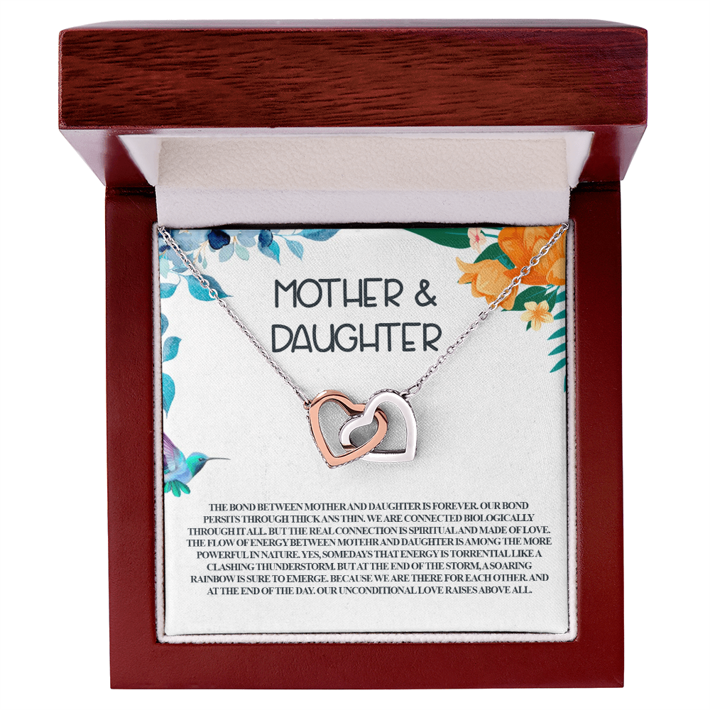 Forever Bond – Mother & Daughter Interlocking Hearts Necklace