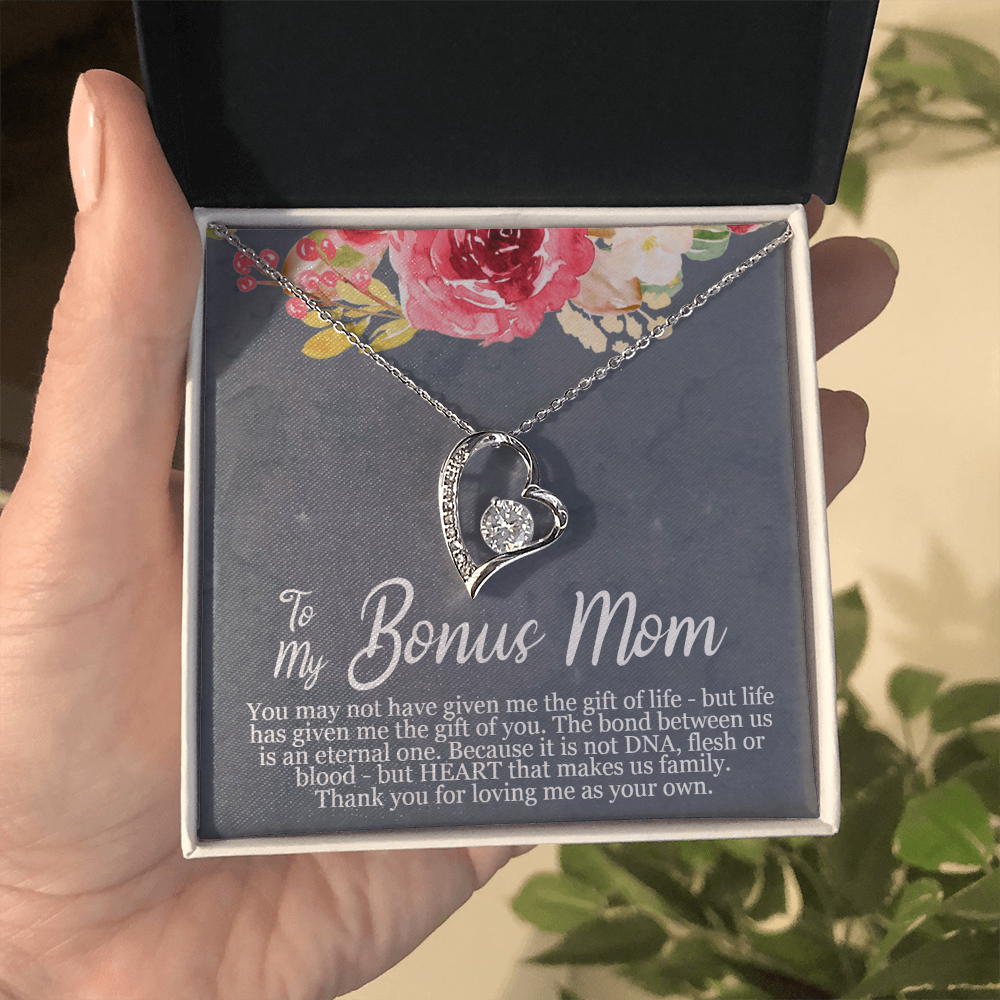 Bonus Mom Necklace – A Heartfelt Bonus Mother's Gift of Love & Gratitude