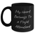 Funny Flight Attendant Gifts for Men from My Heart Belongs To A Flight Attendant - Black Coffee Mug, Father's Day Unique Gifts - Main