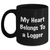 Funny Logger Gifts, 'My Heart Belongs To A Logger' Black Coffee Mug for Logger Lovers, Gifts from Friends to Logger, Unique Father's Day Unique Gifts - Main