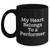 Funny Performer Gifts from Men for Dad's Heart - 'My Heart Belongs To A Performer' Black Coffee Mug - Main