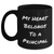 Funny Principal Gifts for Him from Family - My Heart Belongs To A Principal Black Coffee Mug for Father's Day - Main