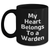 Warden Gifts from Friends, Unique My Heart Belongs To A Warden Black Coffee Mugs for Father's Day, Funny Inspirational Quote - Main