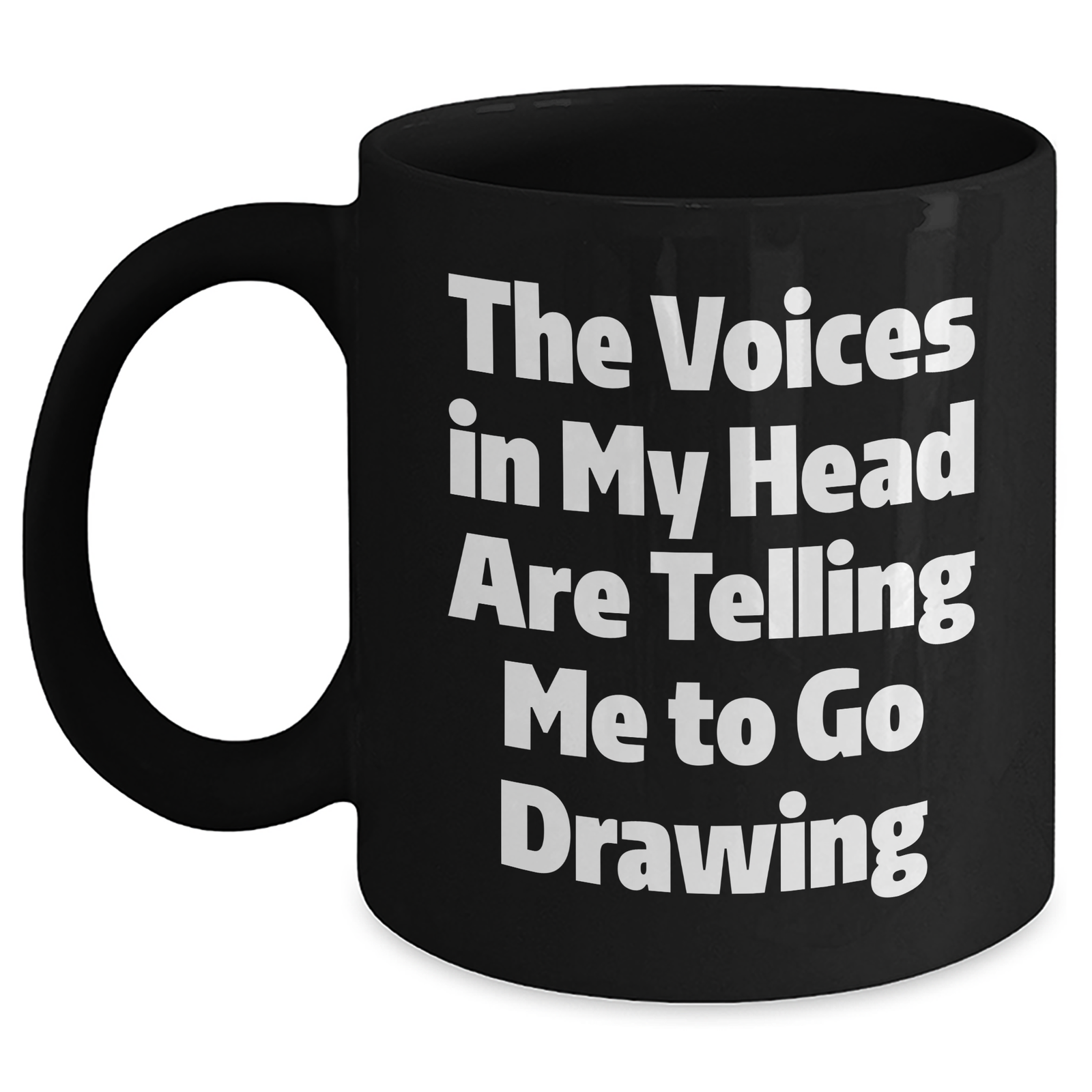 Funny Drawing Quotes Gifts for Men from - Black Coffee Mug, Perfect for Father's Day Unique Gifts - Main