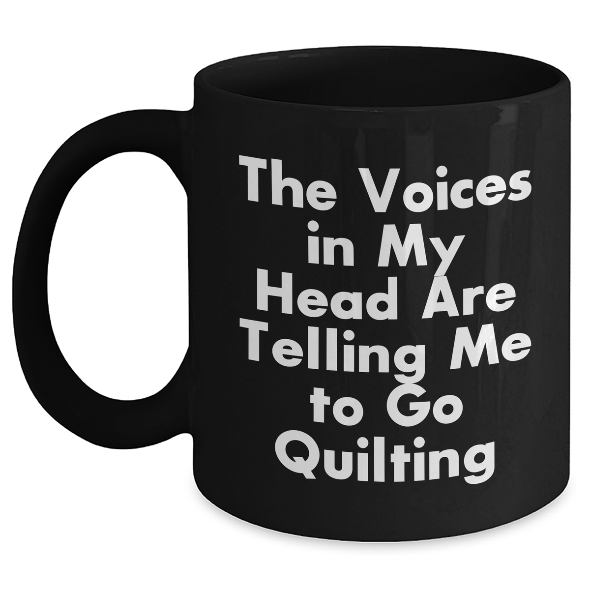 Quilting Hilarity Black Coffee Mugs, Funny Gifts from Friends to Men for Quilting Enthusiasts, Gifts for Quilting Lovers on Father's Day - Main