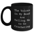 Funny Crocheting Quote Gifts for Men Father's Day Unique Black Coffee Mug, 'The Voices In My Head Are Telling Me To Go Crocheting', Handcrafted Gifts from Family - Main