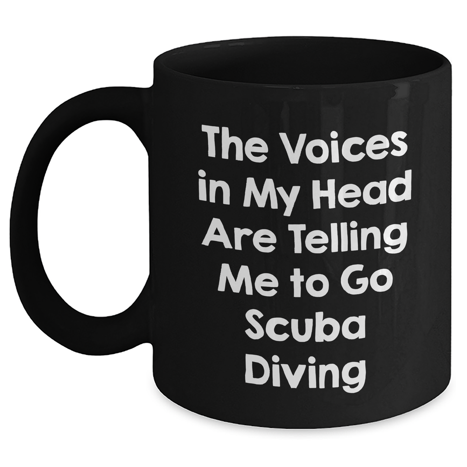 Funny Scuba Diving Mugs Gifts from Men to Scuba Diving Enthusiasts for Father's Day, Quotes About Scuba Diving, Black Coffee Mugs with Humor, Unique Gifts for Scuba Diving Lovers - Main