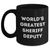 Funny Sheriff Deputy Gifts from Friends for Mom's Special Day - World's Greatest Sheriff Deputy Quote Black Coffee Mug - Main