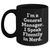 Funny General Manager Gifts - 'I'm A General Manager. I Speak Fluently In genius.' Black Coffee Mug, Gifts from Friends, Unique Father's Day Unique Gifts for General Manager - Main