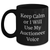 Auctioneer Humor Black Coffee Mug, Keep Calm Or I Will Use My Auctioneer Voice, Gifts for Auctioneer Women, Unique Mother's Day Unique Gifts from Daughter - Main