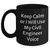 Civil Engineer Gifts from Mom - 'Keep Calm Or I Will Use My Civil Engineer Voice' Funny Black Coffee Mug for Mother's Day - Main