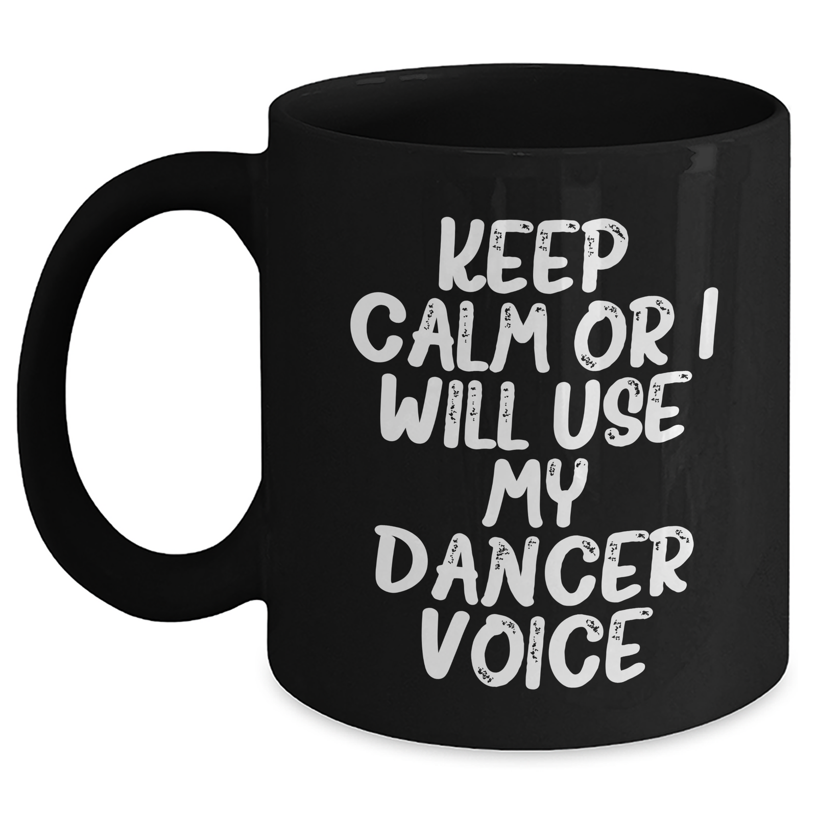 Funny Dancer Gifts for Dad's Unique Keep Calm Black Coffee Mug, Gifts from Friends, Gifts for Dancer - Main