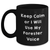 Funny Forester Gifts for Men from Friends - Keep Calm Or I Will Use My Forester Voice Black Coffee Mug, 11oz or 15oz, Father's Day Unique Gifts - Main