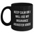 Funny Insurance Adjuster Gifts, Keep Calm or I'll Use My Insurance Adjuster Voice, Black Coffee Mug for Insurance Adjuster, Mother's Day Unique Gifts from Friends, Gifts for Insurance Adjuster - Main