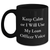 Funny Loan Officer Gifts from Friends for Mother's Day - 'Keep Calm Or I Will Use My Loan Officer Voice' Black Coffee Mug - Main
