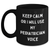 Pediatrician Gifts from Friends - Keep Calm Mother's Day Black Coffee Mug, Funny Quote, 11oz or 15oz, Ceramic Mug for Pediatrician, Gifts for Men, Women, Family, Unique, Funny - Main