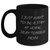 Funny Silky Terrier Dog Mom Gifts from Dad to Men on Father's Day - I Just Want To Be A Stay At Home Silky Terrier Mom Black Coffee Mug - Main