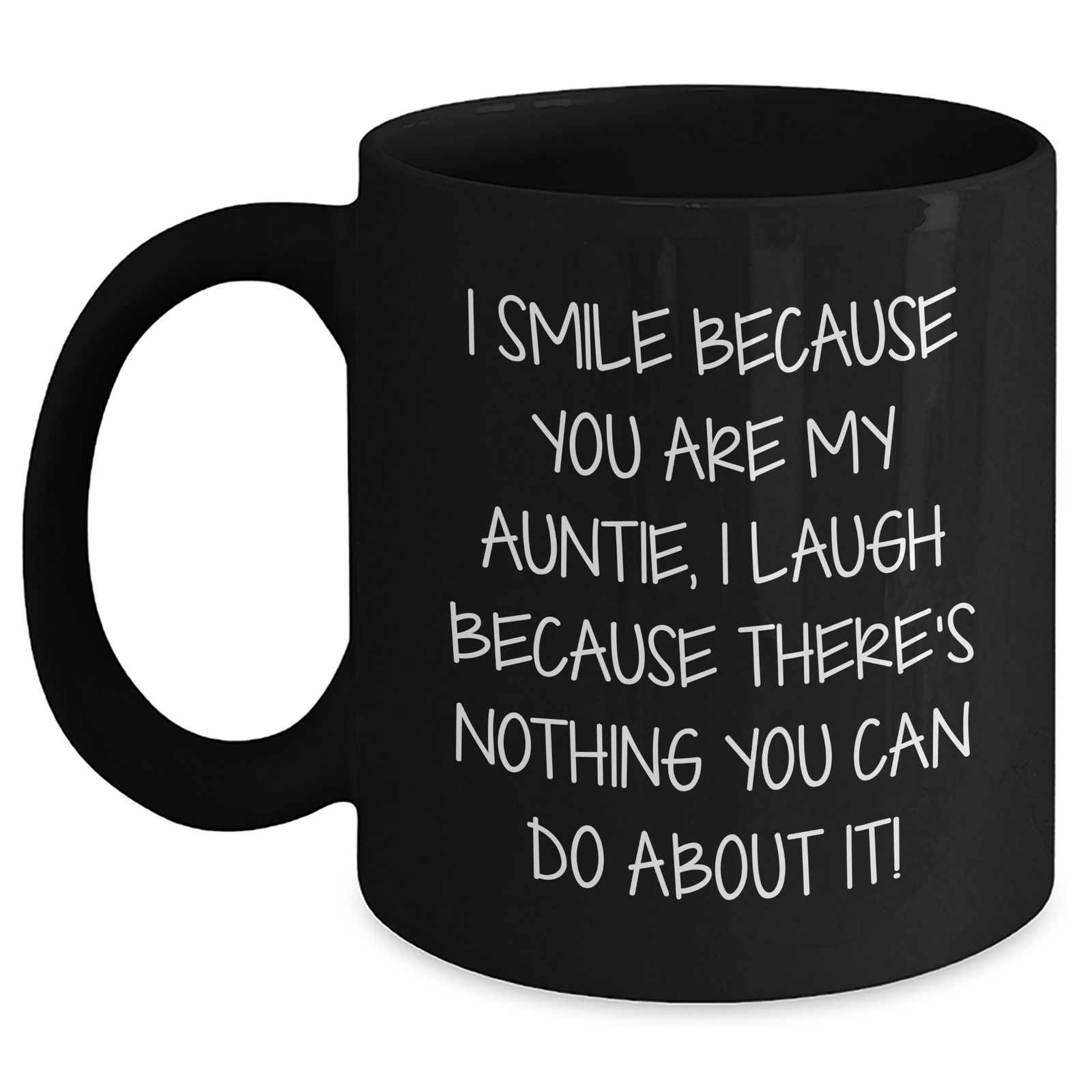 Auntie Gifts from Family - Funny Quote Black Coffee Mug, 11oz or 15oz, Microwave and Dishwasher Safe, Mother's Day Unique Gifts for Auntie - Main