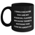 Funny Fiancee Gifts, I Smile Because You Are My Fiancee, Gifts from Men to Fiancee, Black Coffee Mug for Mother's Day - Main