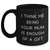 Funny Mum Gifts from Men to Mum, Black Coffee Mug with I Think Me Being Your Mum Is Enough Of A Gift, Unique Gifts for Father's Day - Main
