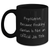 Funny Psychiatrist Gifts, Black Coffee Mug for Dad, 'Psychiatrist. Because Freaking' genius Is Not An Official Job Title.' Quote, Gifts from Family, Gifts for Psychiatrist - Main