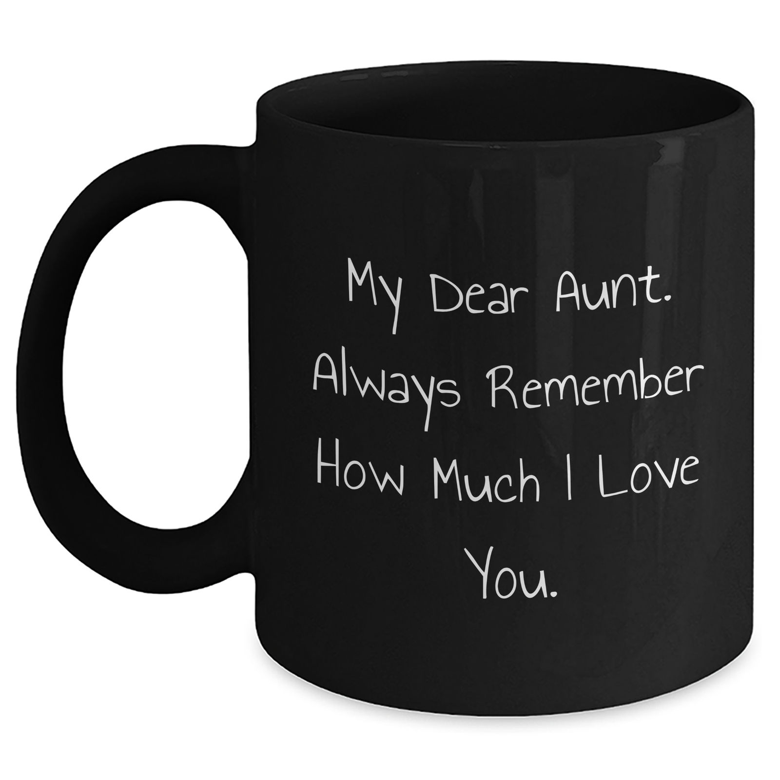 Heartfelt Aunt Gifts from Men, Unique Black Coffee Mugs with Inspirational Quote, Perfect for Father's Day and Every Occasion - Main