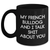 French Bulldog Gifts from Friends - Funny Black Coffee Mug for Mom's Day - 'My French Bulldog And I Talk Shit About You' - Main