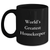 Funny Housekeeper Quotes Gifts from Mom for World's Greatest Housekeeper Black Coffee Mug, 11oz or 15oz, Microwave and Dishwasher Safe - Main