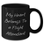 Funny Flight Attendant Gifts for Men from My Heart Belongs To A Flight Attendant - Black Coffee Mug, Father's Day Unique Gifts - Additional