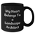 Funny Landscape Architect Gifts - My Heart Belongs To A Landscape Architect, Unique Black Coffee Mug for Dad, Father's Day Unique Gifts from Men to Landscape Architect - Additional
