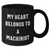 Funny Machinist Quotes Gifts from Friends for Father's Day Black Coffee Mug - Additional