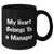 Funny Quote Manager Black Coffee Mugs Gifts for Her from Family, Unique Mom's Day Present, 'My Heart Belongs To A Manager' Mug - Additional