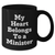 Funny Minister Gifts, My Heart Belongs To A Minister, Black Coffee Mug, Unique Father's Day Unique Gifts for Ministers, Gifts from Family, Friends, Coworkers, Minister, Men, Women - Additional