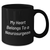 Funny Neurosurgeon Gifts from Men to Neurosurgeon on Father's Day - 'My Heart Belongs To A Neurosurgeon' Quote Black Coffee Mug - Additional