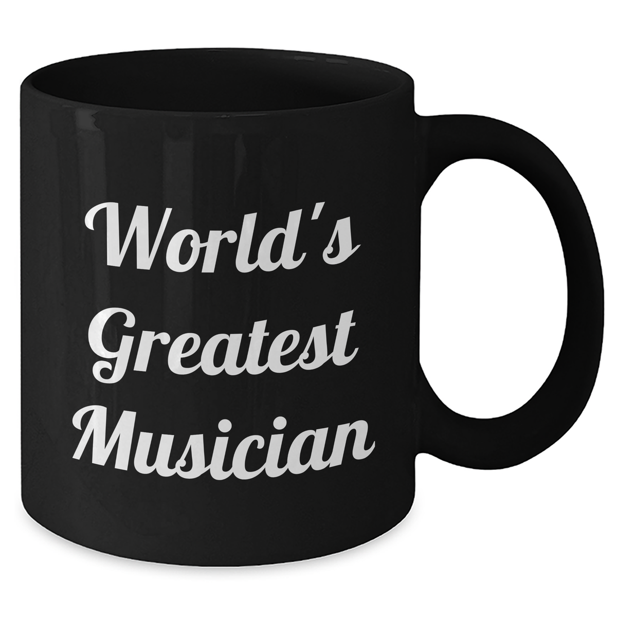 Funny Musician Gifts from Friends for Mother's Day World's Greatest Musician Black Coffee Mug - Additional