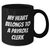 Funny Payroll Clerk Gifts, 'My Heart Belongs To A Payroll Clerk' Quote Black Coffee Mug, Unique Father's Day Unique Gifts from Friends, Coworkers, or Family - Additional