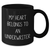 Funny Underwriter Gifts from Friends for Him - My Heart Belongs To An Underwriter Black Coffee Mug - Additional