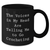 Funny Crocheting Quote Gifts for Men Father's Day Unique Black Coffee Mug, 'The Voices In My Head Are Telling Me To Go Crocheting', Handcrafted Gifts from Family - Additional