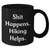 Funny Hiking Gifts for Men - Black Coffee Mug with 'Shit Happens, Hiking Helps' Quote, Gifts from Dad for Father's Day - Additional