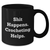 Funny Crocheting Gifts for Men, 'Shit Happens. Crocheting Helps.' Black Coffee Mug, Gifts from Men for Father's Day - Additional