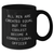Funny Correctional Officer Gifts for Mom - 'All Men Are Created Equal But The Coolest Become A Correctional Officer' Black Coffee Mug, Gifts from Men to Correctional Officer - Additional