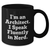Architect Humor Funny Gifts for Him from Friends, 'I'm An Architect. I Speak Fluently In genius.' Black Coffee Mug, Unique Father's Day Present - Additional