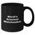 Funny Watchmaker Gifts from Men to Watchmaker Friends on Mother's Day Unique Black Coffee Mugs, 'World's Greatest Watchmaker' Quote - Additional