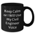 Civil Engineer Gifts from Mom - 'Keep Calm Or I Will Use My Civil Engineer Voice' Funny Black Coffee Mug for Mother's Day - Additional