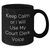 Funny Court Clerk Humor Gifts from Friends for Mother's Day Black Coffee Mug, Keep Calm Or I Will Use My Court Clerk Voice - Additional