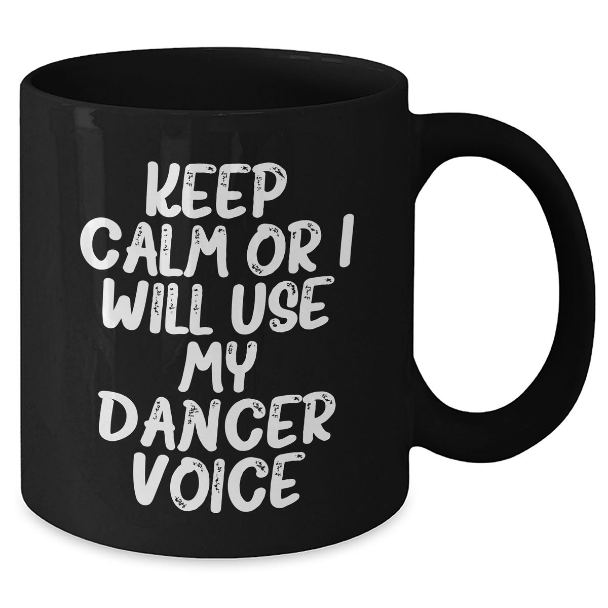 Funny Dancer Gifts for Dad's Unique Keep Calm Black Coffee Mug, Gifts from Friends, Gifts for Dancer - Additional